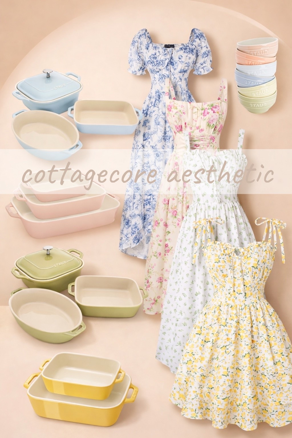These dreamy cottagecore dresses paired with the prettiest pastel kitchen staples are giving polished but relaxed-in-a-farmhouse vibe. 

#Springdresses #LTKStyle #Cottagecore #cottagekitchen #farmhousedress #LTKSpring #homesteading #AMAZONFinds

#LTKHome #LTKMidsize #LTKPetite