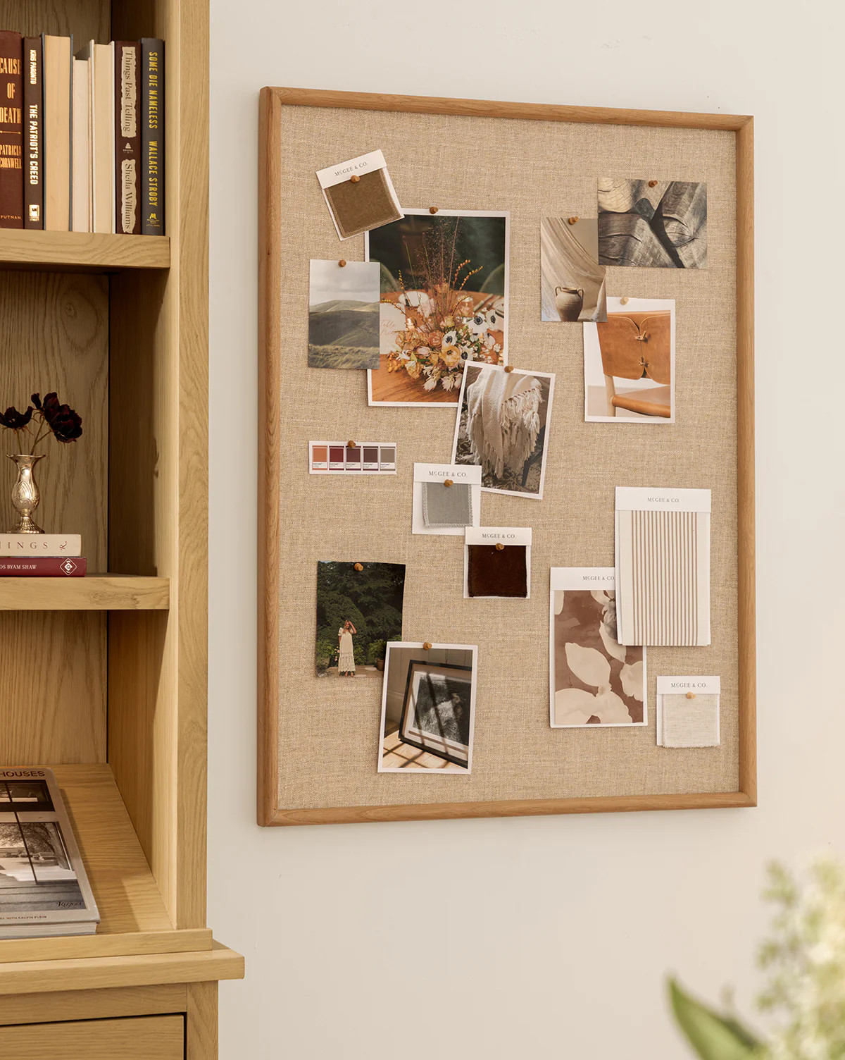 Oak & Linen Memo Board | McGee & Co. (US)