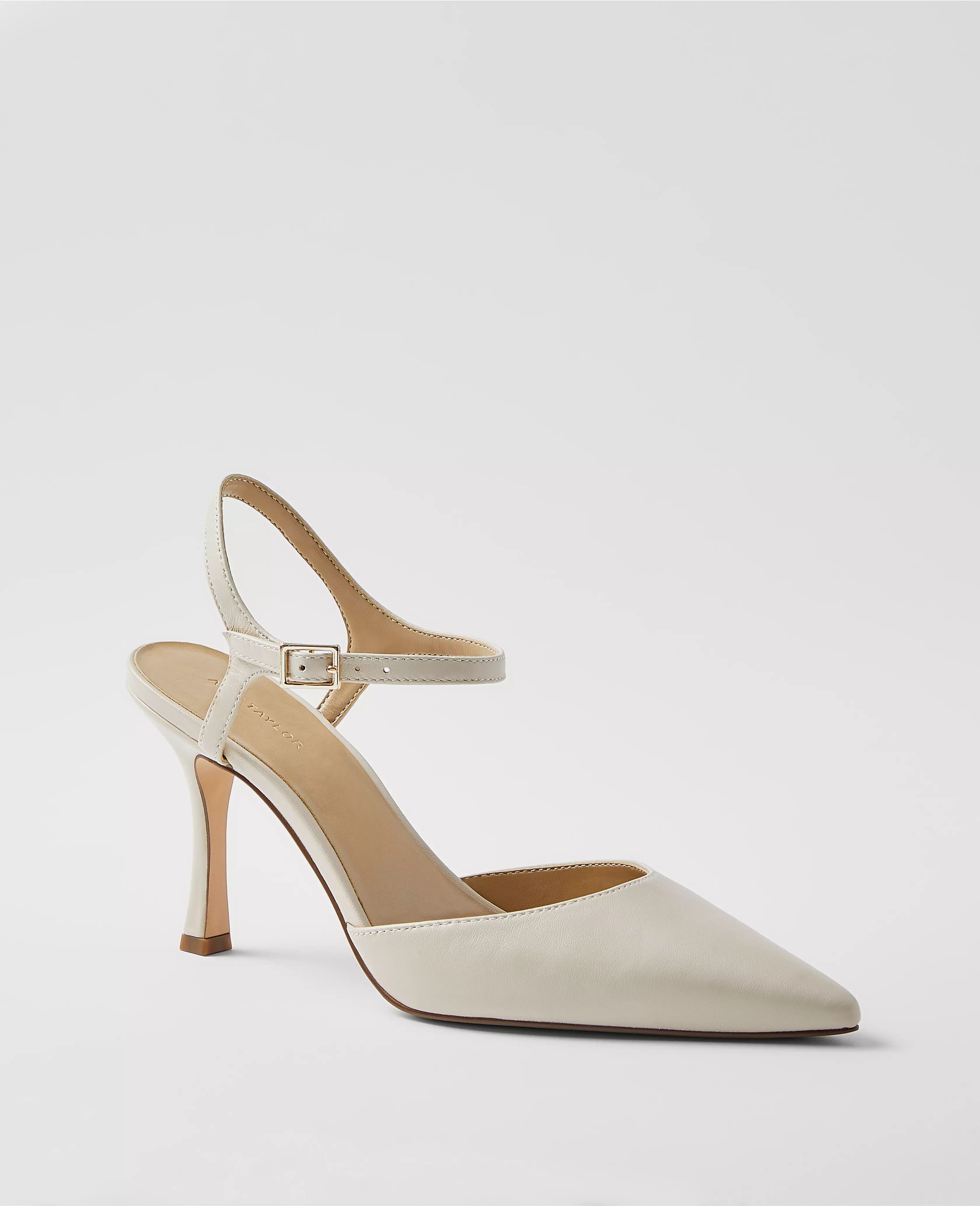 Two Piece Leather Pumps | Ann Taylor (US)