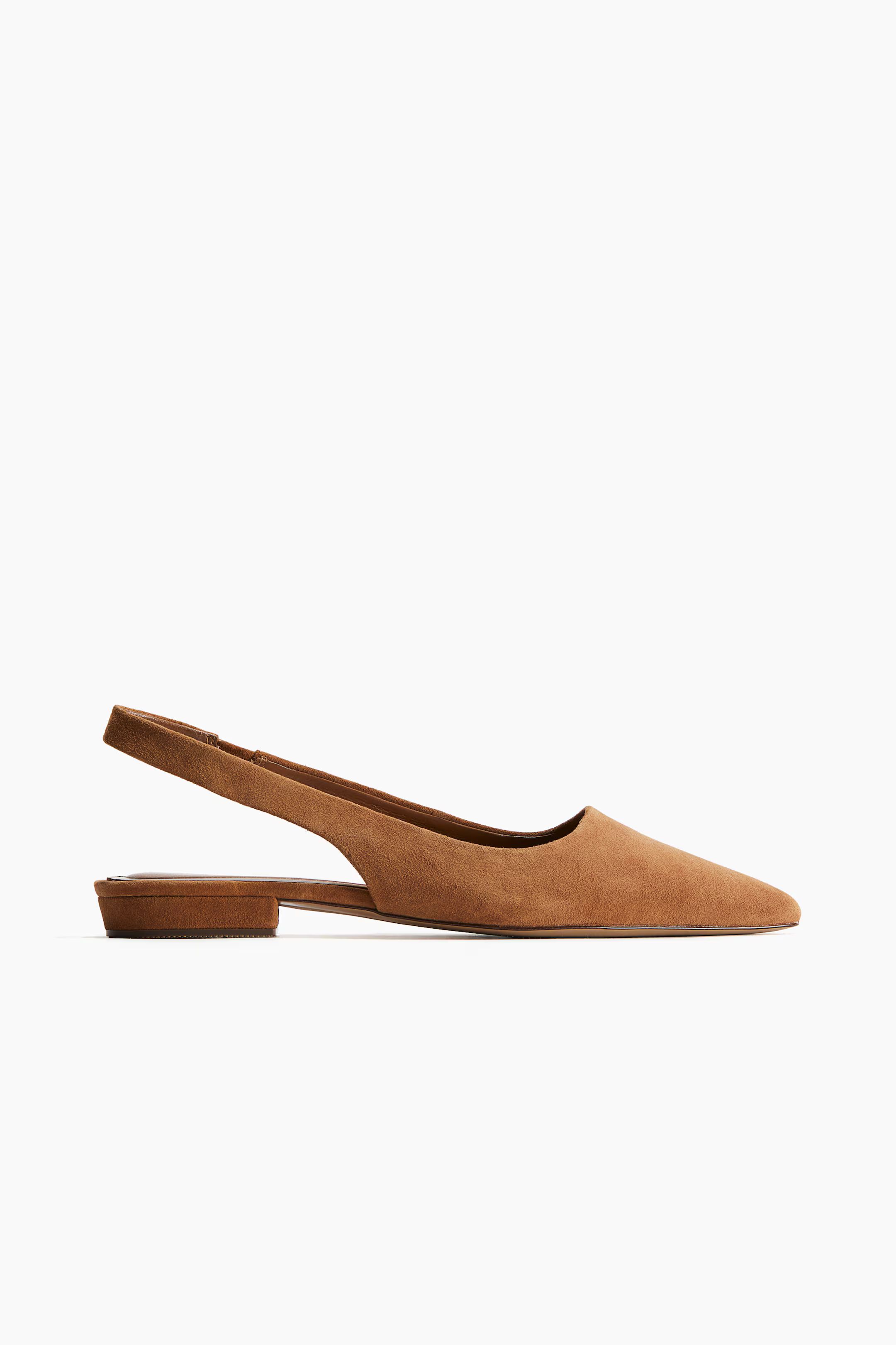 Pointed Suede Slingbacks | H&M (US + CA)