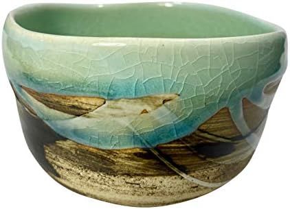 Amazon.com: Matcha Ceramic Tea Bowl | Mino Japanese Pottery Style Bowls | Authentic Chawan for Tr... | Amazon (US)