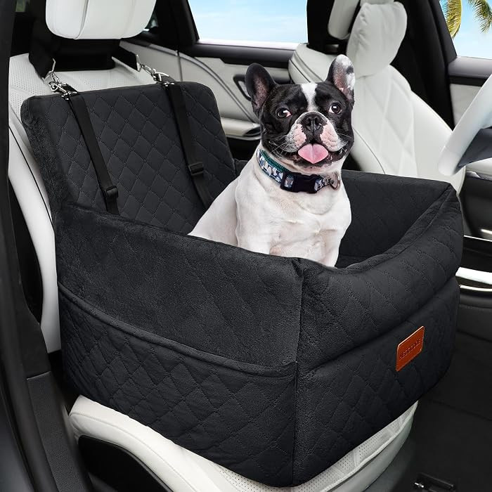 Small Dog Car Seat, Memory Foam Dog Booster Car Seats with Thick Cushion for Medium Dogs Under 35... | Amazon (US)