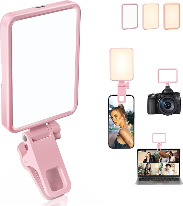 Rechargeable Soft Selfie Light for Phone, Camera, Laptop, 4-14H Battery Portable LED Light for Pi... | Amazon (US)