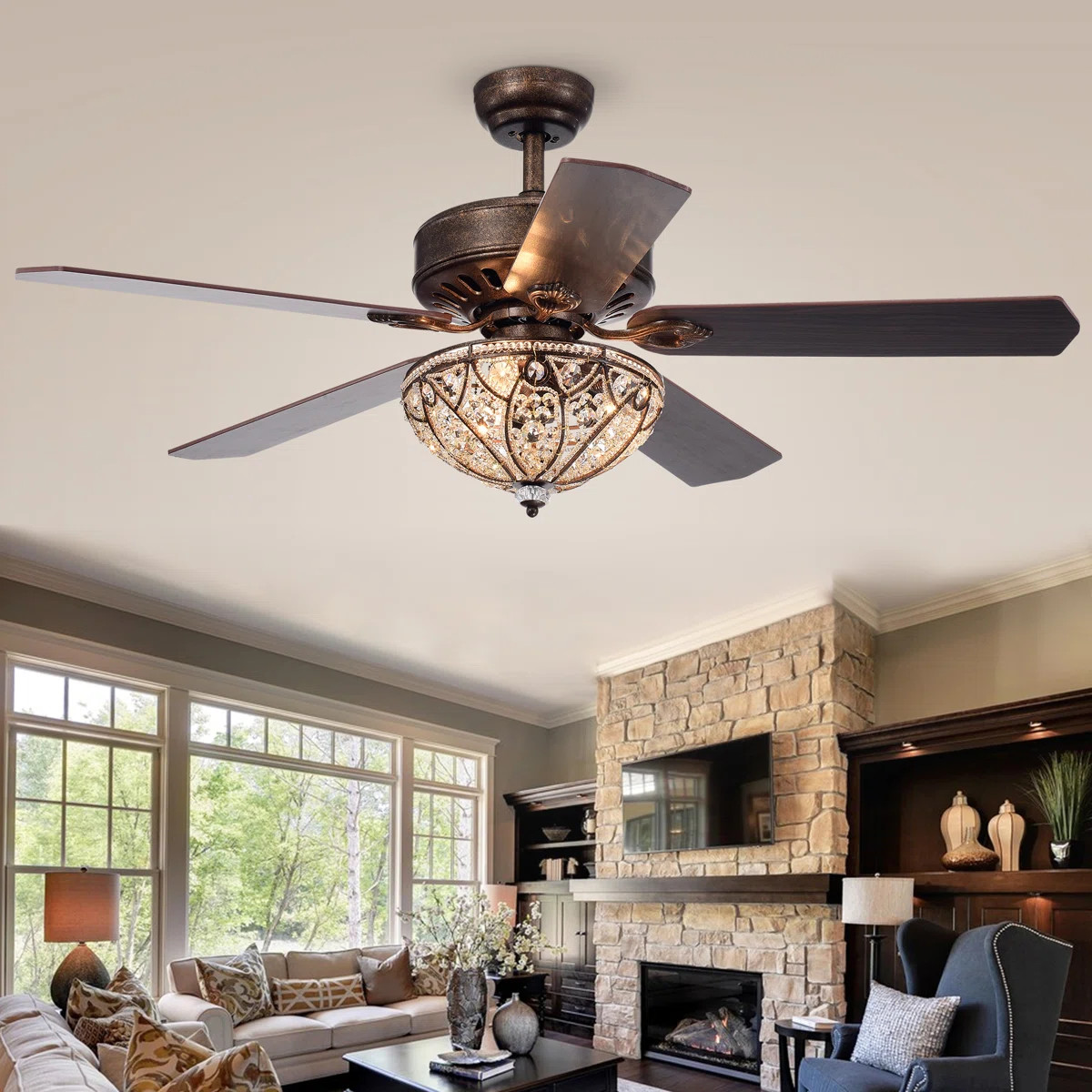 Colinton 52'' Ceiling Fan with Light Kit | Wayfair North America