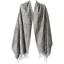 Women Oversized Scottish Clan Tartan Plaid Cashmere Feel Shawl Wrap Winter Scarf | Amazon (US)