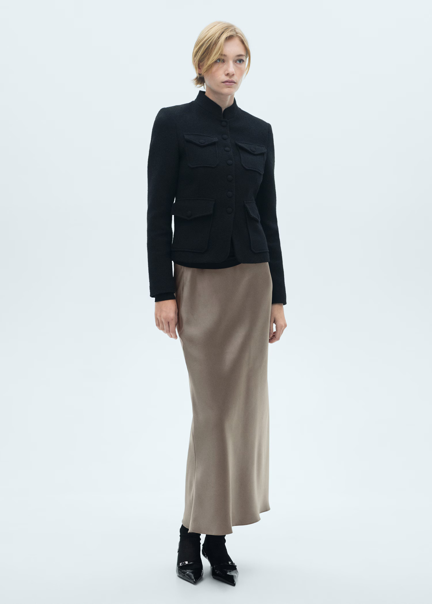 Satin long skirt - Women | MANGO United Kingdom | MANGO (UK)