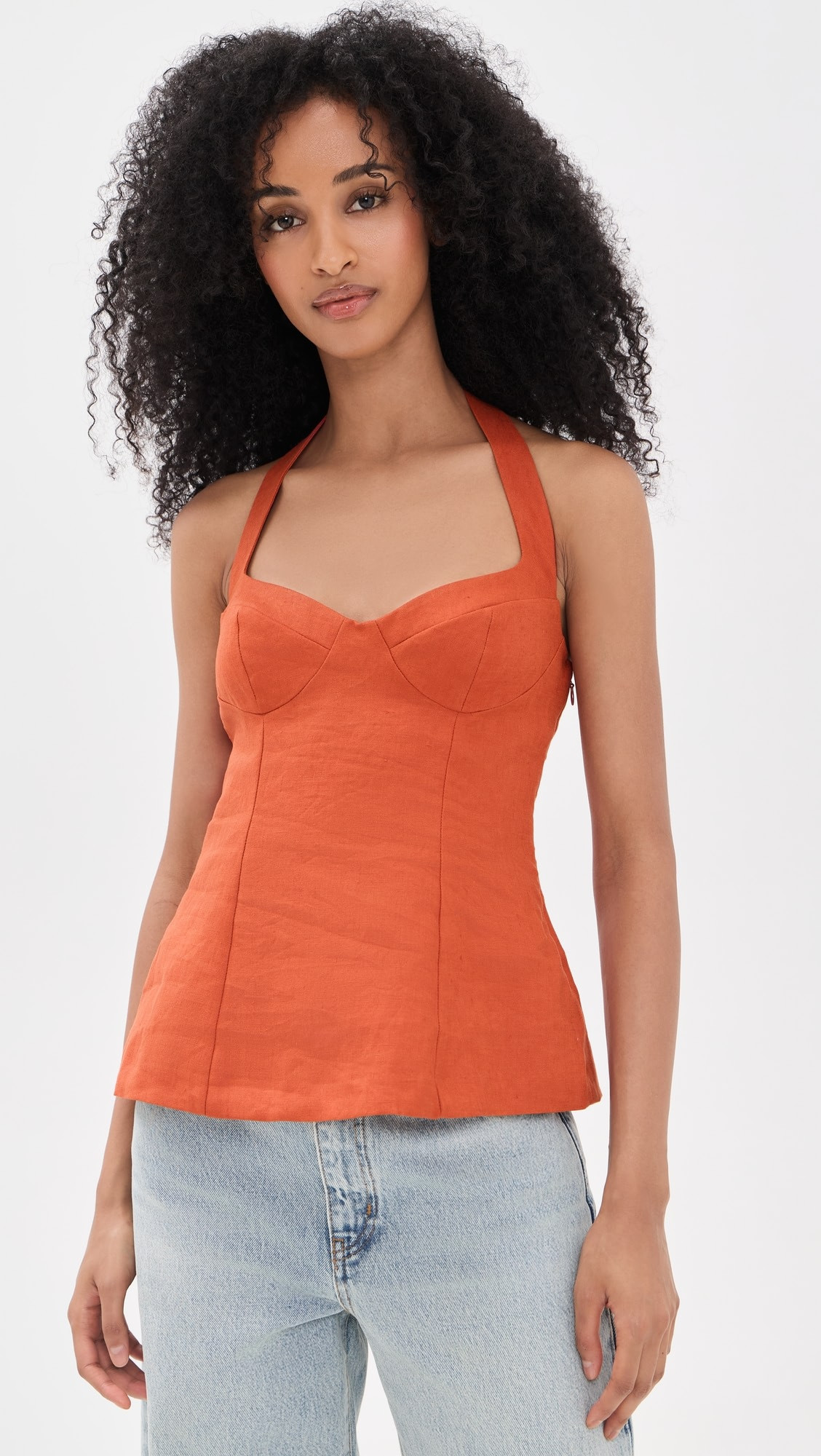 Reformation Alistair Linen Top | Shopbop | Shopbop