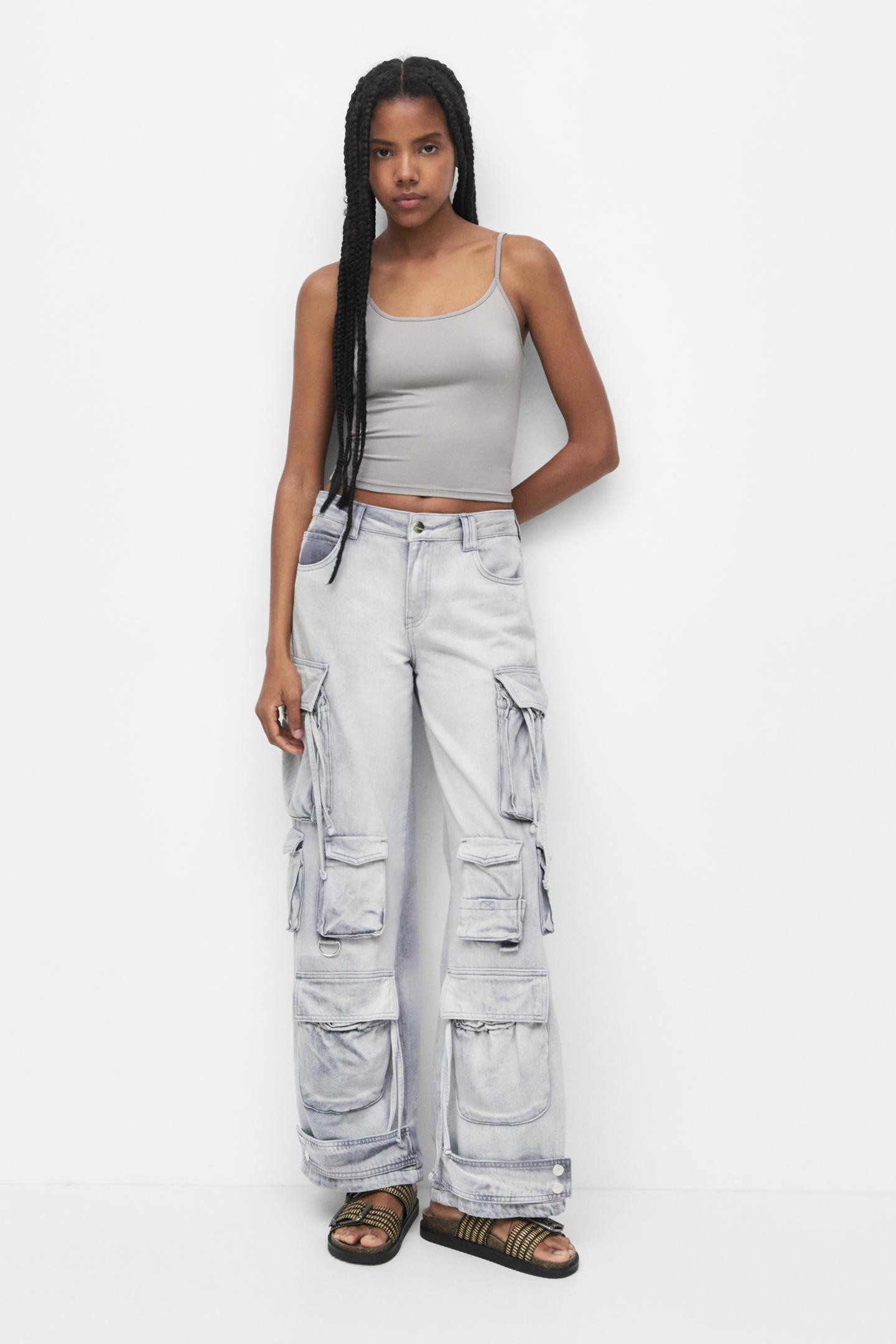 Top with thin straps | PULL and BEAR UK