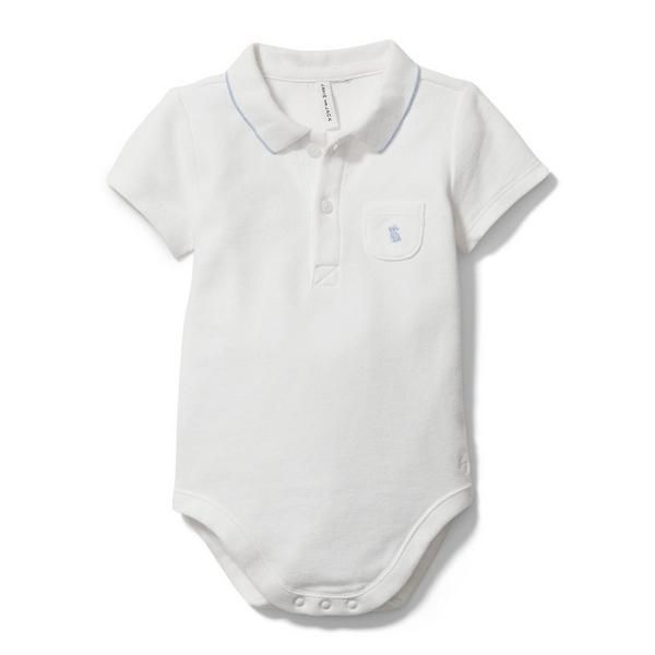 Baby Embroidered Polo Bodysuit | Janie and Jack