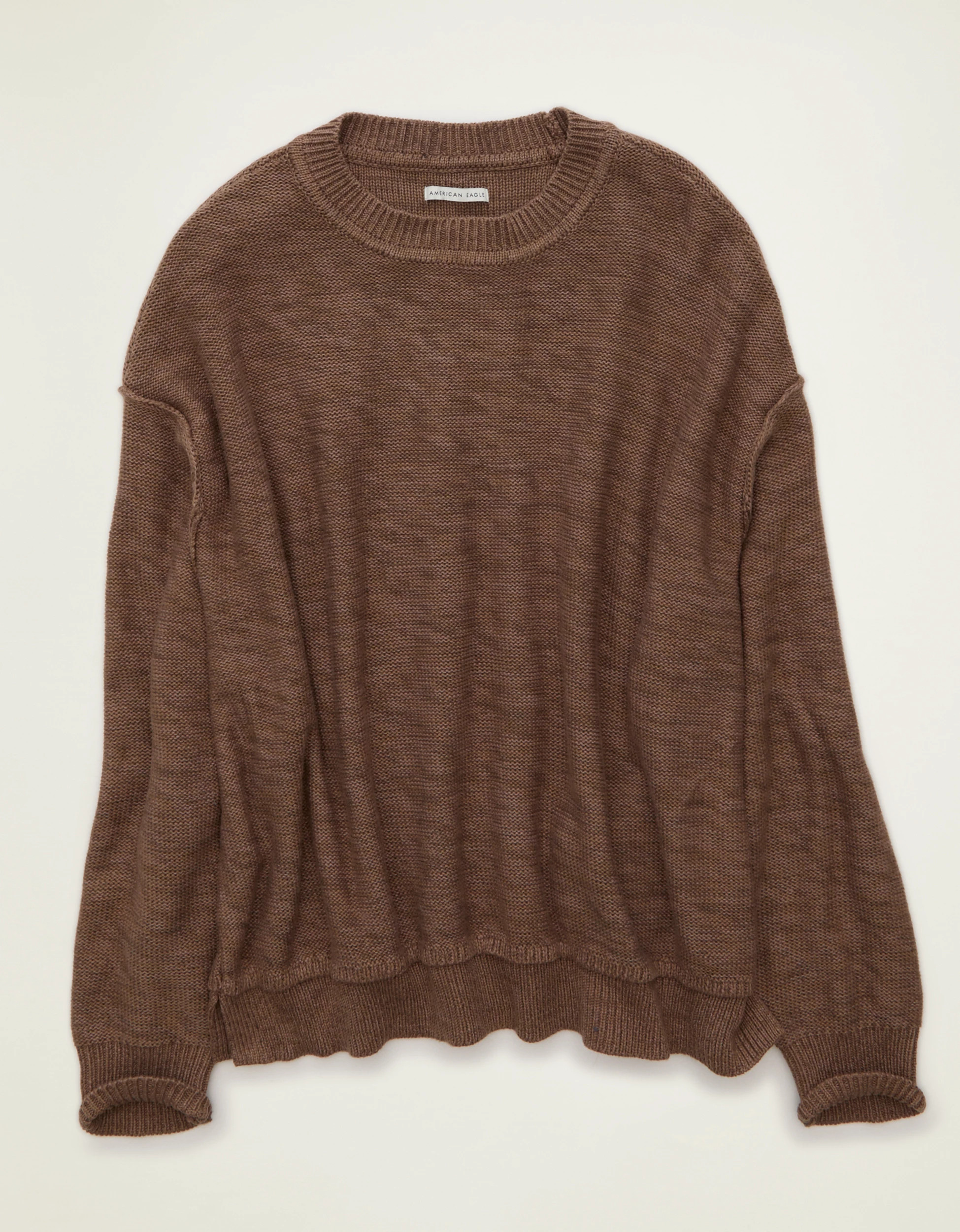 AE Oversized Crew Neck Sweater | American Eagle Outfitters (US & CA)