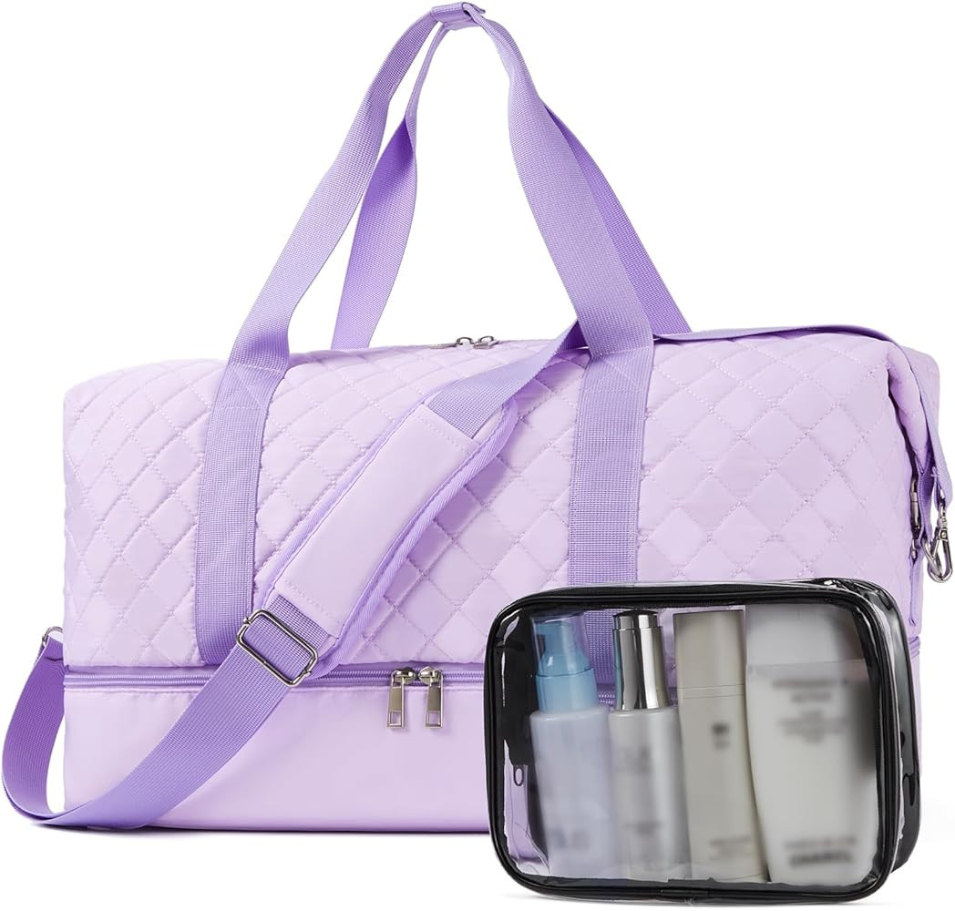 BOSTANTEN Weekender Bags for Women Carry On Bag Travel Duffel Overnight Duffle Bag with Shoe Comp... | Amazon (US)