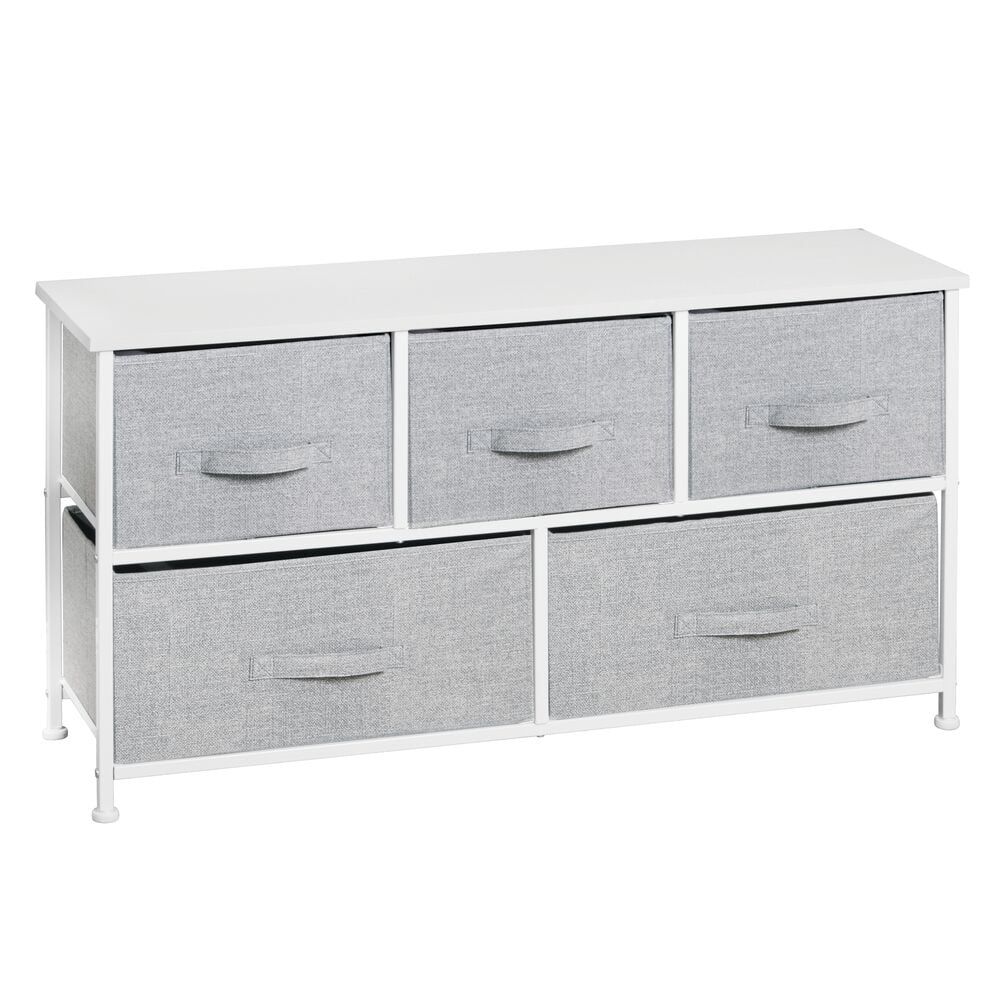 mDesign Fabric 5-Drawer Closet Storage Organizer Furniture Unit | Walmart (US)