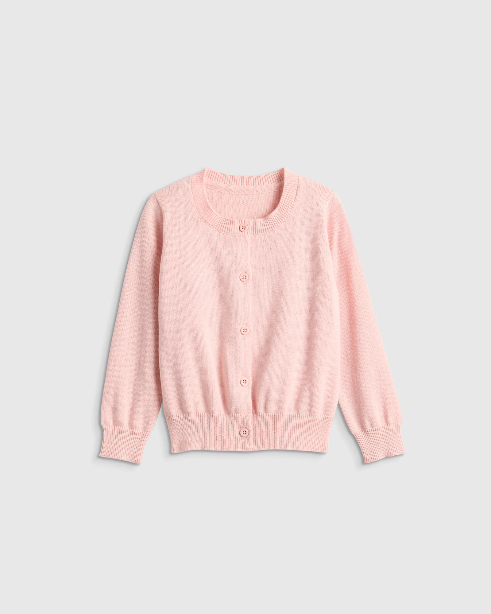 100% Organic Cotton Crewneck Cardigan | Quince