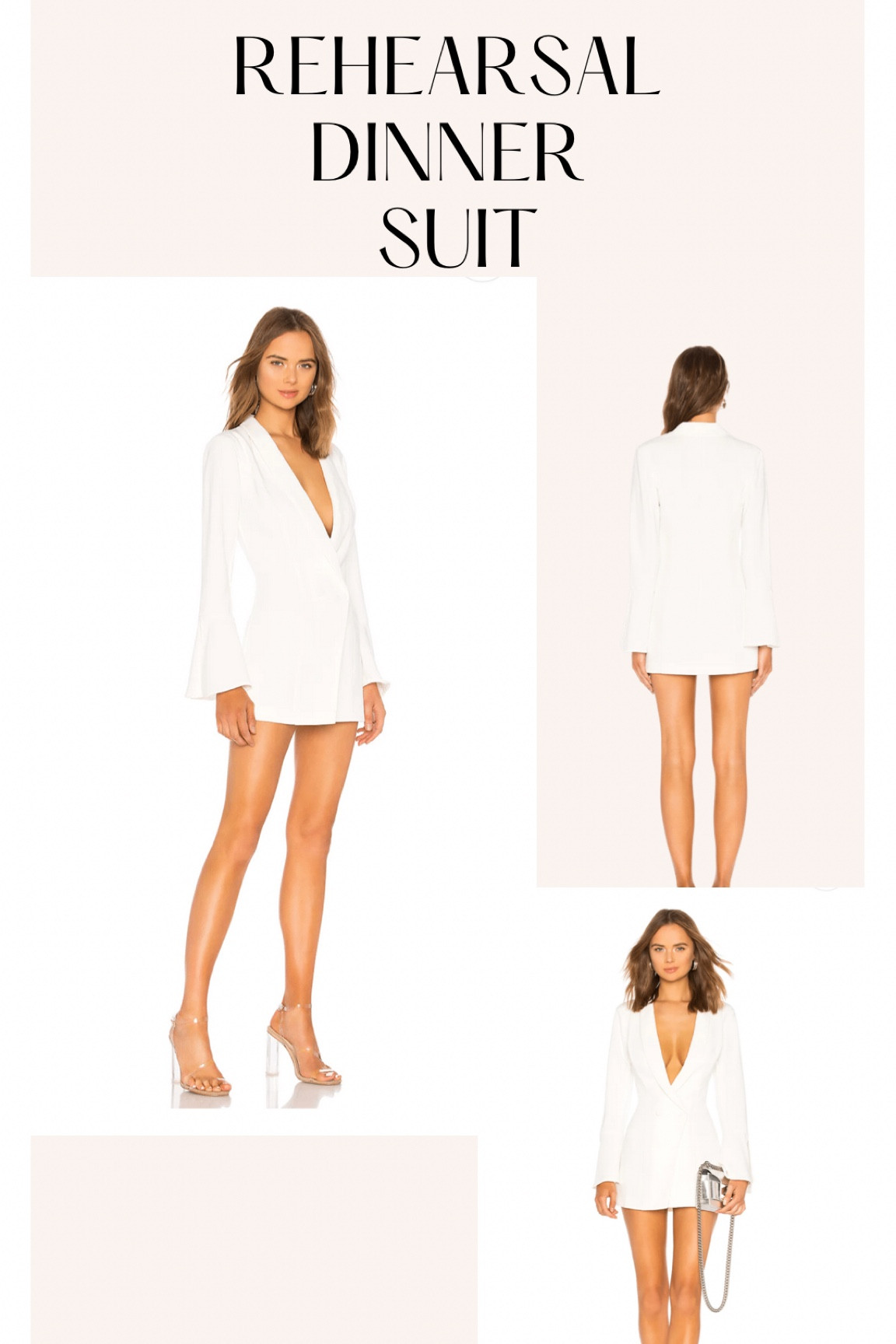 Rehearsal Dinner Suit for the modern bride 

#rehearsaldinneroutfit
