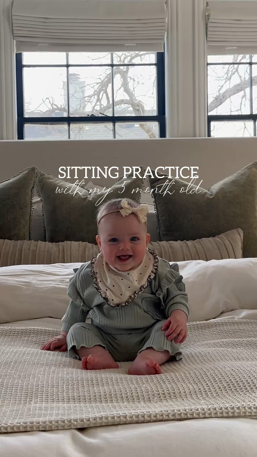 Sitting practice with Jamesy girl. 

#LTKHome #LTKWatchNow #LTKBaby