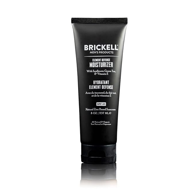 Brickell Men's Element Defense Moisturizer with SPF45 for Men, Natural & Organic, Zinc SPF45 Suns... | Amazon (US)
