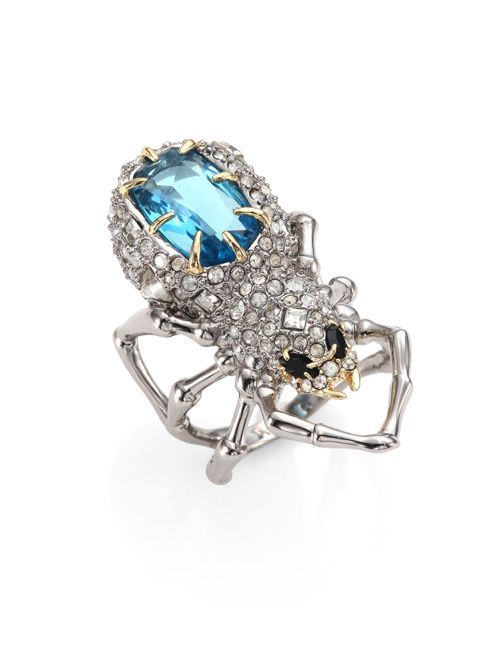 Elements Crystal-Encrusted Spider Cocktail Ring | Saks Fifth Avenue