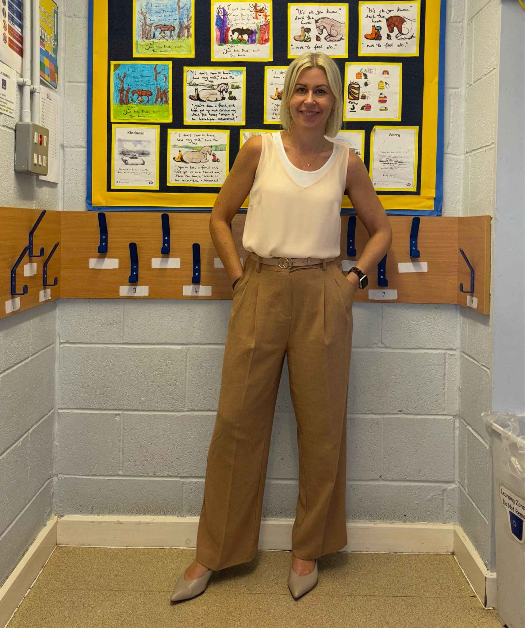 Smart summer dressing. Pleated wide leg pants always look classy belted with any blouse. Keep the look tonal in creams and beiges  

#LTKworkwear #LTKsummer #LTKstyletip
