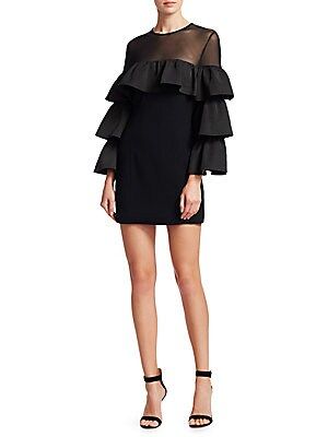 Valentina Tiered Sleeve Mini Dress | Saks Fifth Avenue OFF 5TH