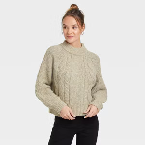 Women's Mock Turtleneck Pullover Sweater - Universal Thread™ | Target