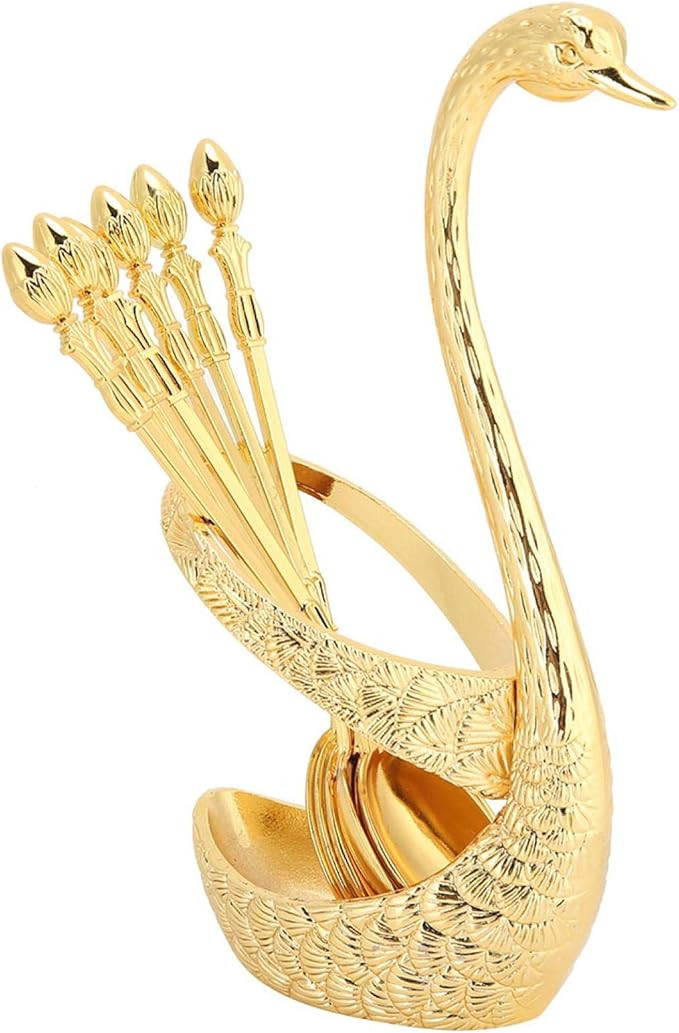 Dessert Spoons, 10pcs Premium Food Grade Stainless Steel 4.7’’ Coffee Spoon with Decorative S... | Amazon (US)