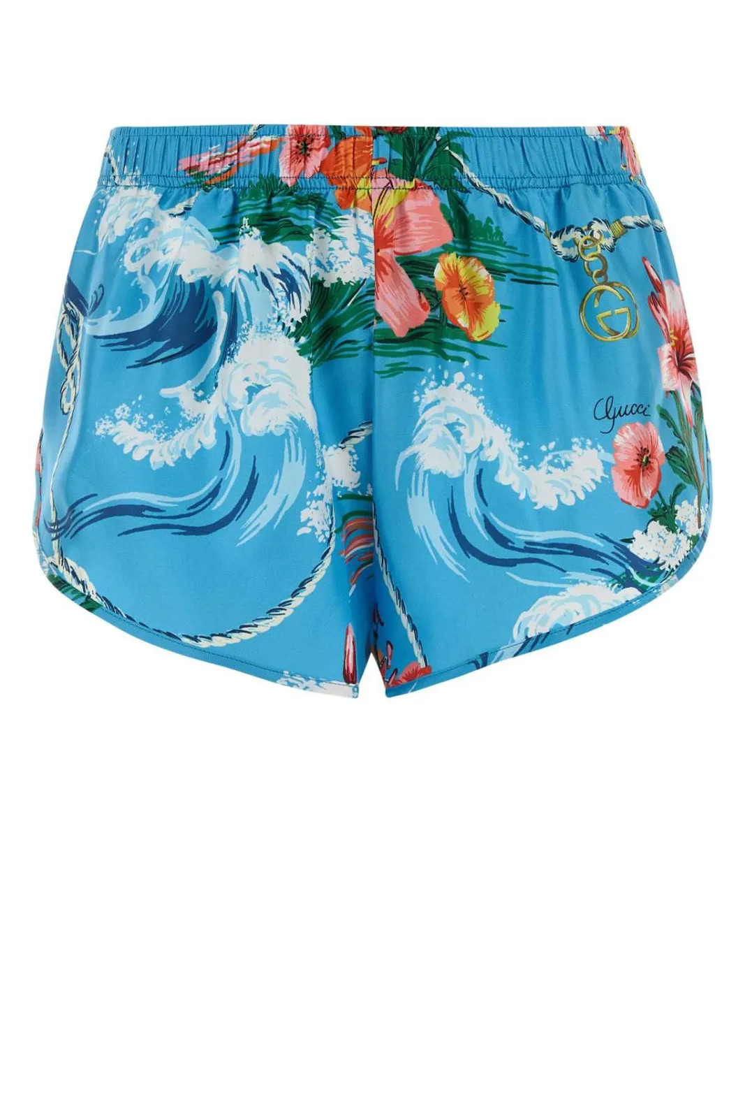 Gucci Graphic Printed Twill Shorts | Cettire Global