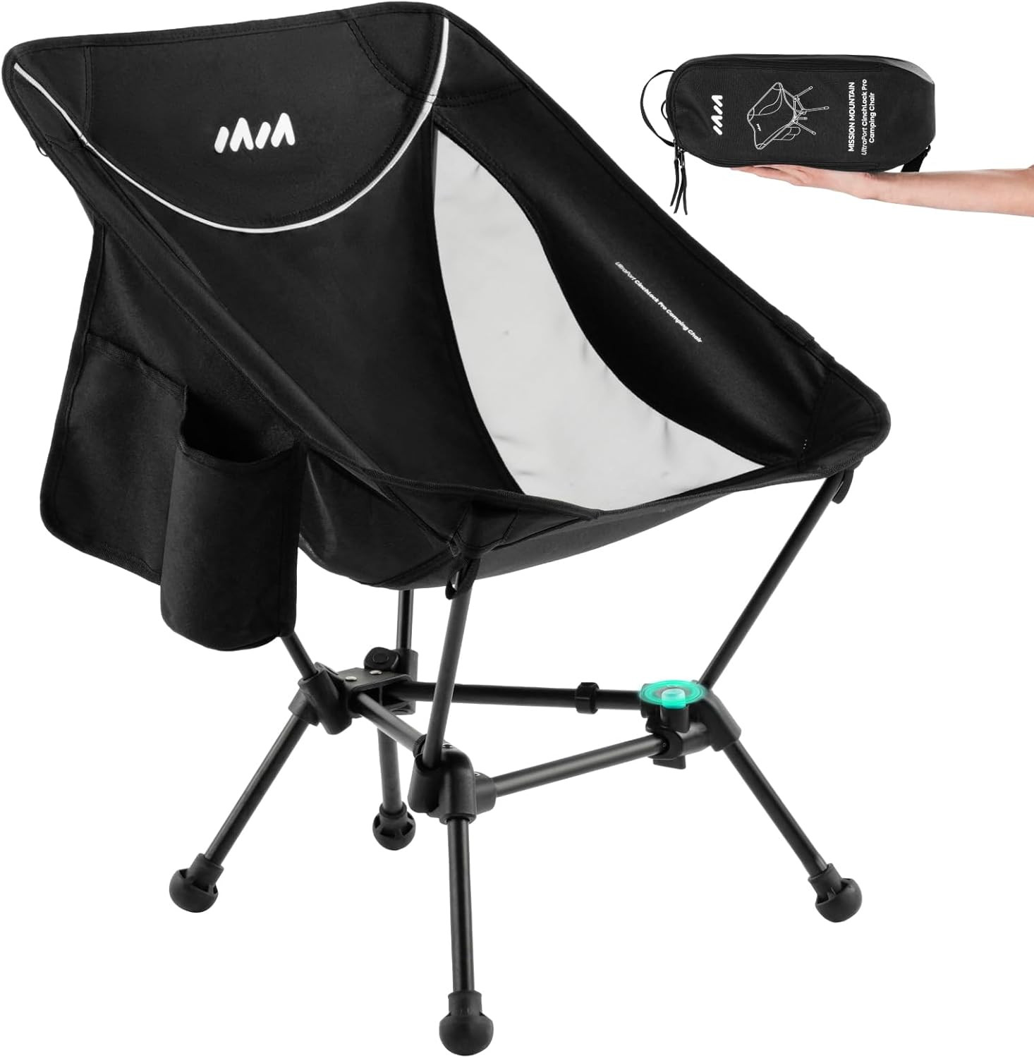 UltraPort 1-CinchLock Compact Camping Chair, Lightweight Camp Chair, Backpacking Portable Chair f... | Amazon (US)