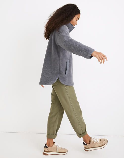 (Re)sourced Fleece Popover Tunic Jacket | Madewell