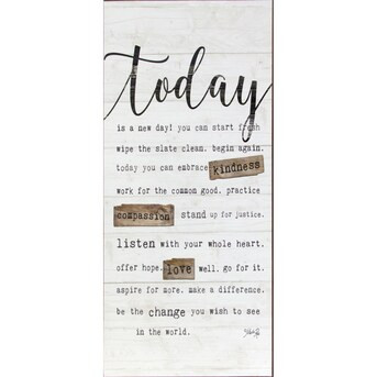 Frameless 24-in H x 11-in W Inspirational MDF Print | Lowe's