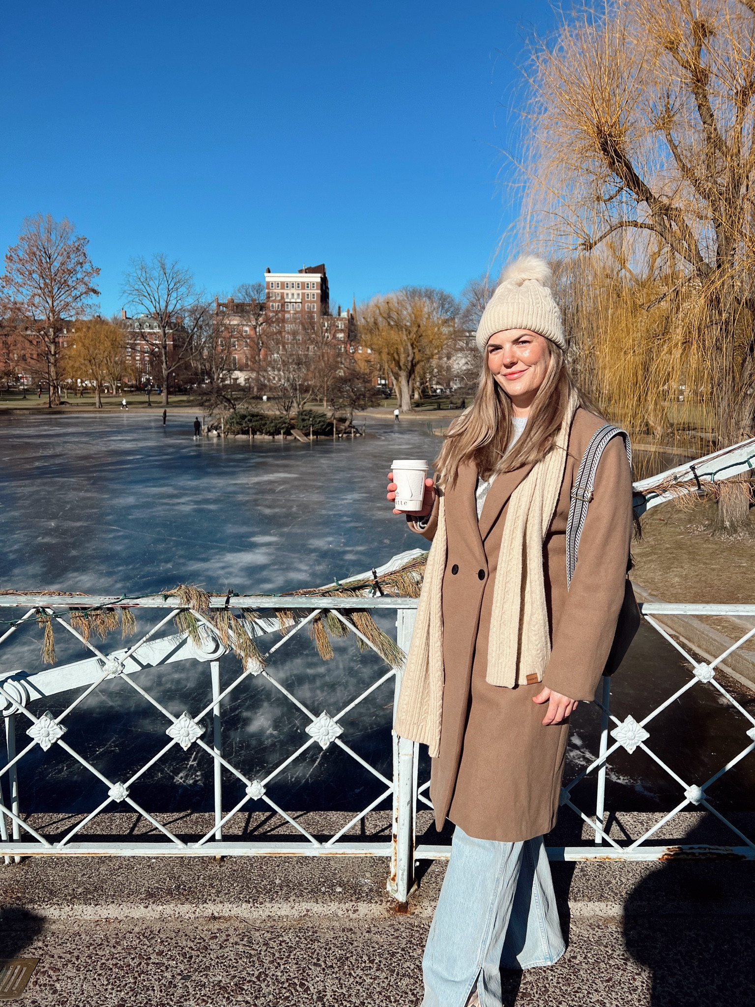 Amazon pea coat, scarf, hat, gloves 