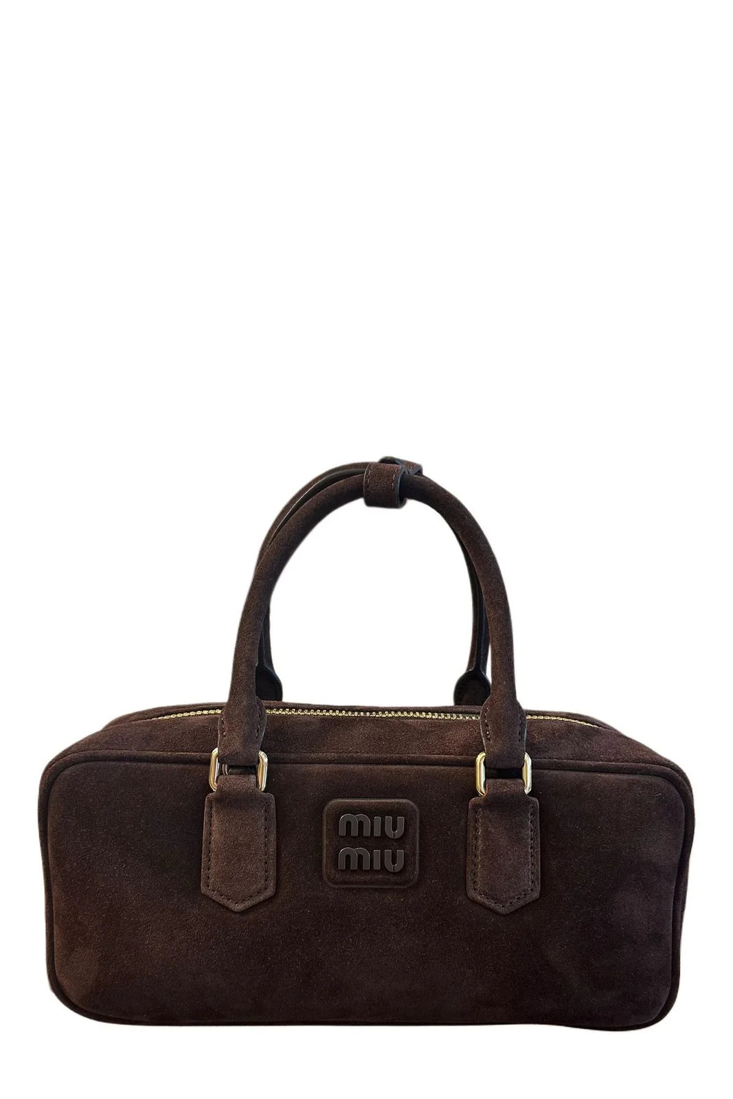 Miu Miu Arcadie Logo Embossed Tote Bag | Cettire Global