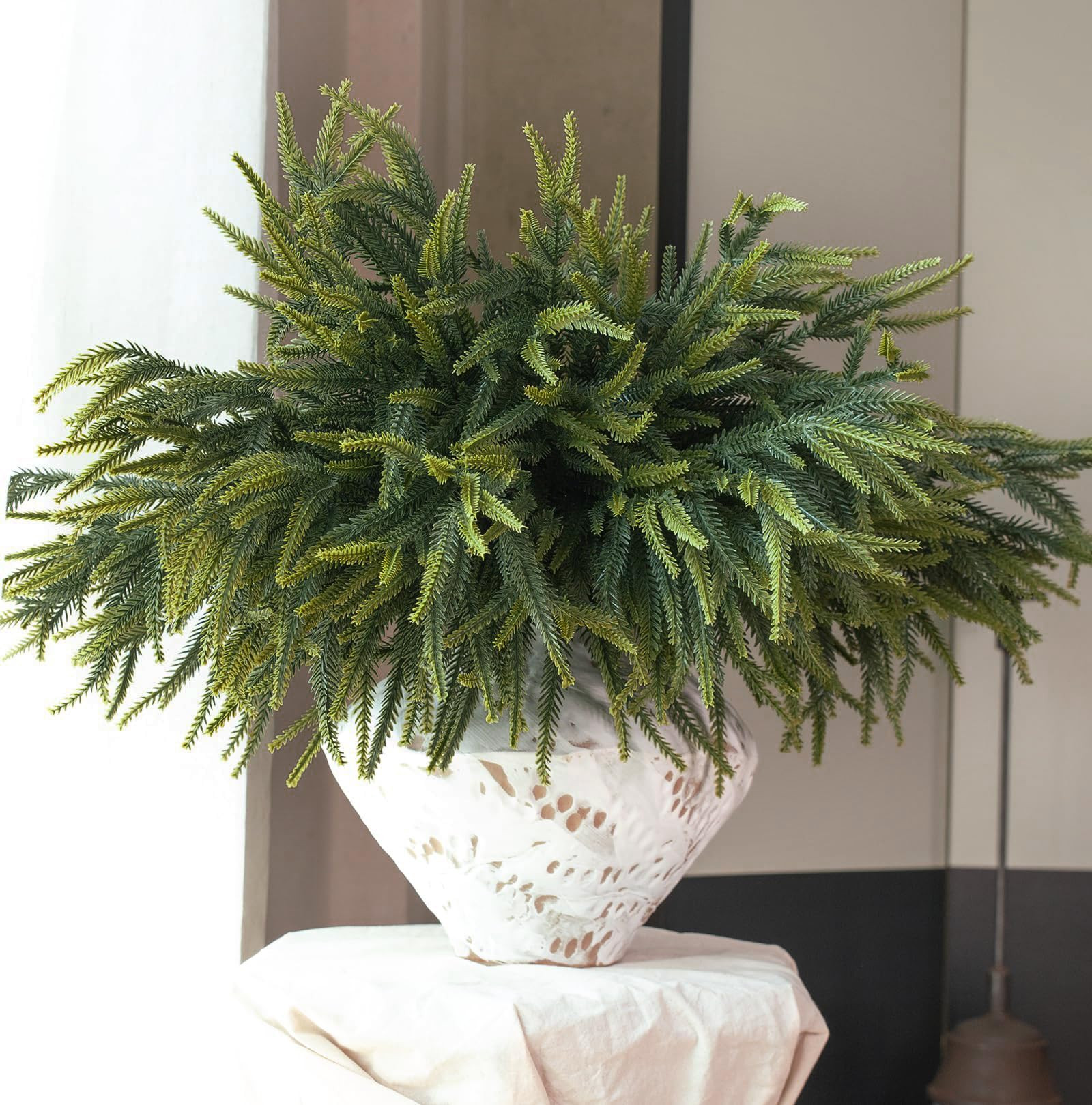 N&T NIETING 24inch Christmas Norfolk Pine Branches Norfolk Pine Artificial Christmas Branches Rea... | Amazon (US)