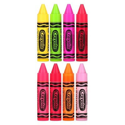 Lip Smacker Crayola, Lip Balm, Party Pack, 8 Pack, 0.14 oz (4 g) Each | Target