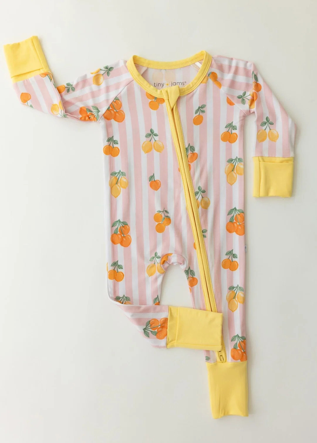 Citrus Stripes Zippy | Tiny Jams