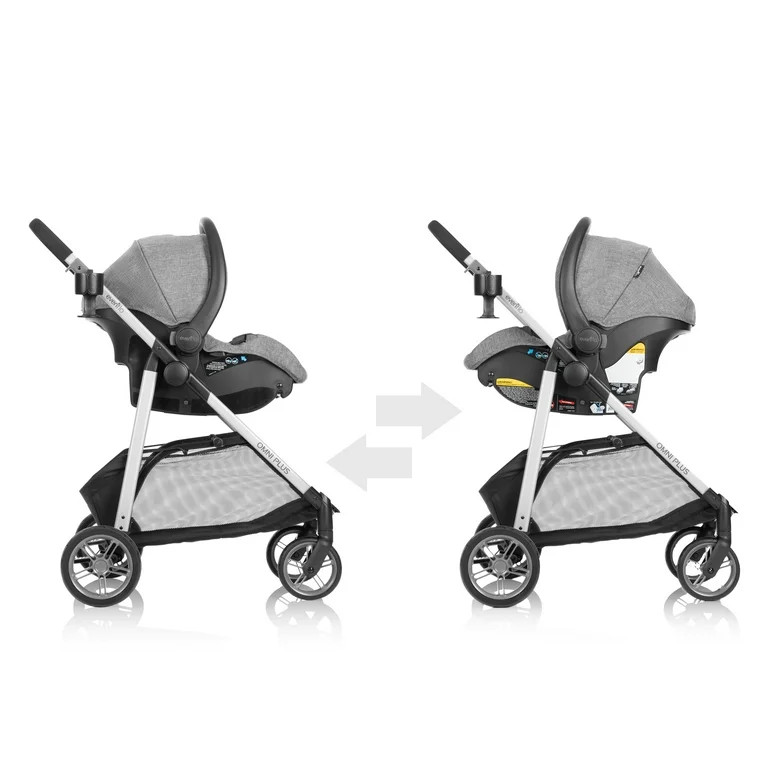 Evenflo Omni Plus Modular Travel System with LiteMax Sport Rear-Facing Infant Car Seat, Mylar Gra... | Walmart (US)