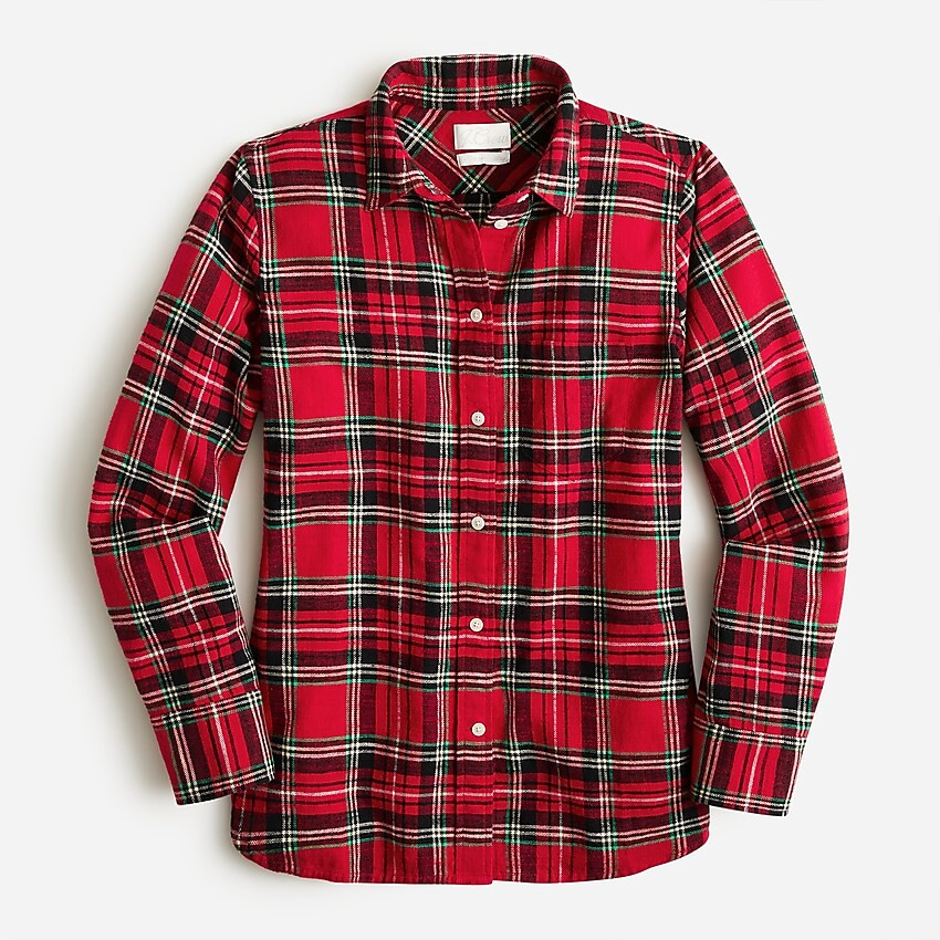Classic-fit flannel shirt in Good Tidings plaid | J. Crew US