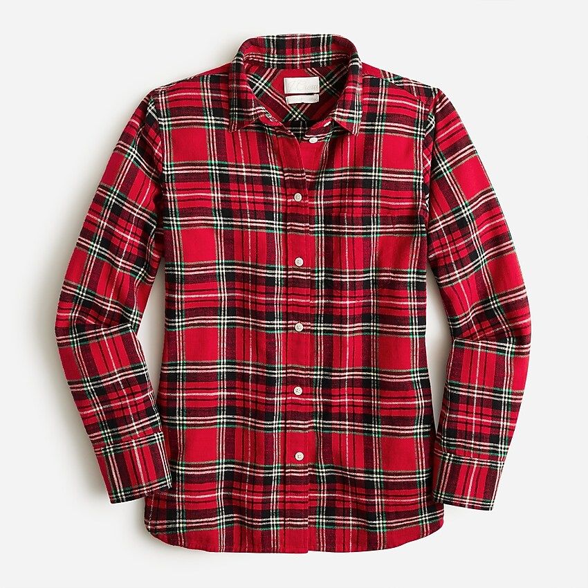 Classic-fit flannel shirt in Good Tidings plaid | J.Crew US