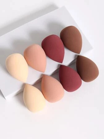 8pcs Pack Beauty Blender, Multicolor Makeup Sponge For Blending Liquid, Cream, And Powder To Flaw... | SHEIN