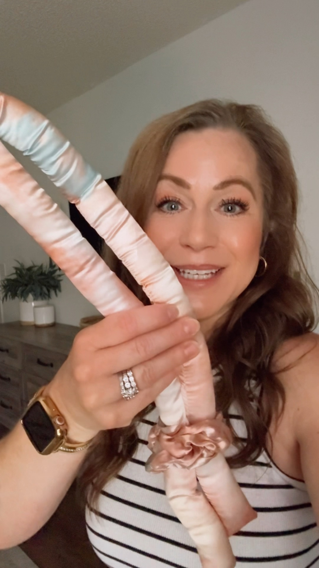 My husband said I looked like “Pippi Longstocking” when I woke up this morning… but IDK- this heatless curler is so good! This was my first time trying this and I am very impressed!!

I started with clean, dry hair, lightly misted it with a water bottle so it was slightly damp. Wrapped my hair using the included instructions- and woke up to amazing curls!!! 

#LTKOver40 #LTKBeauty #LTKFindsUnder50