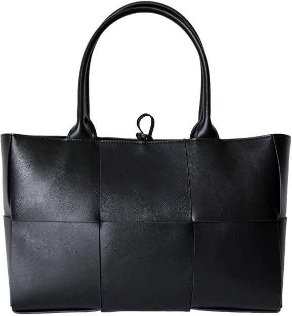 Women Woven Tote Small Crossbody Bag, Weave Handbag Shoulder Bag Built-in Zipper Pursewith Detach... | Amazon (US)