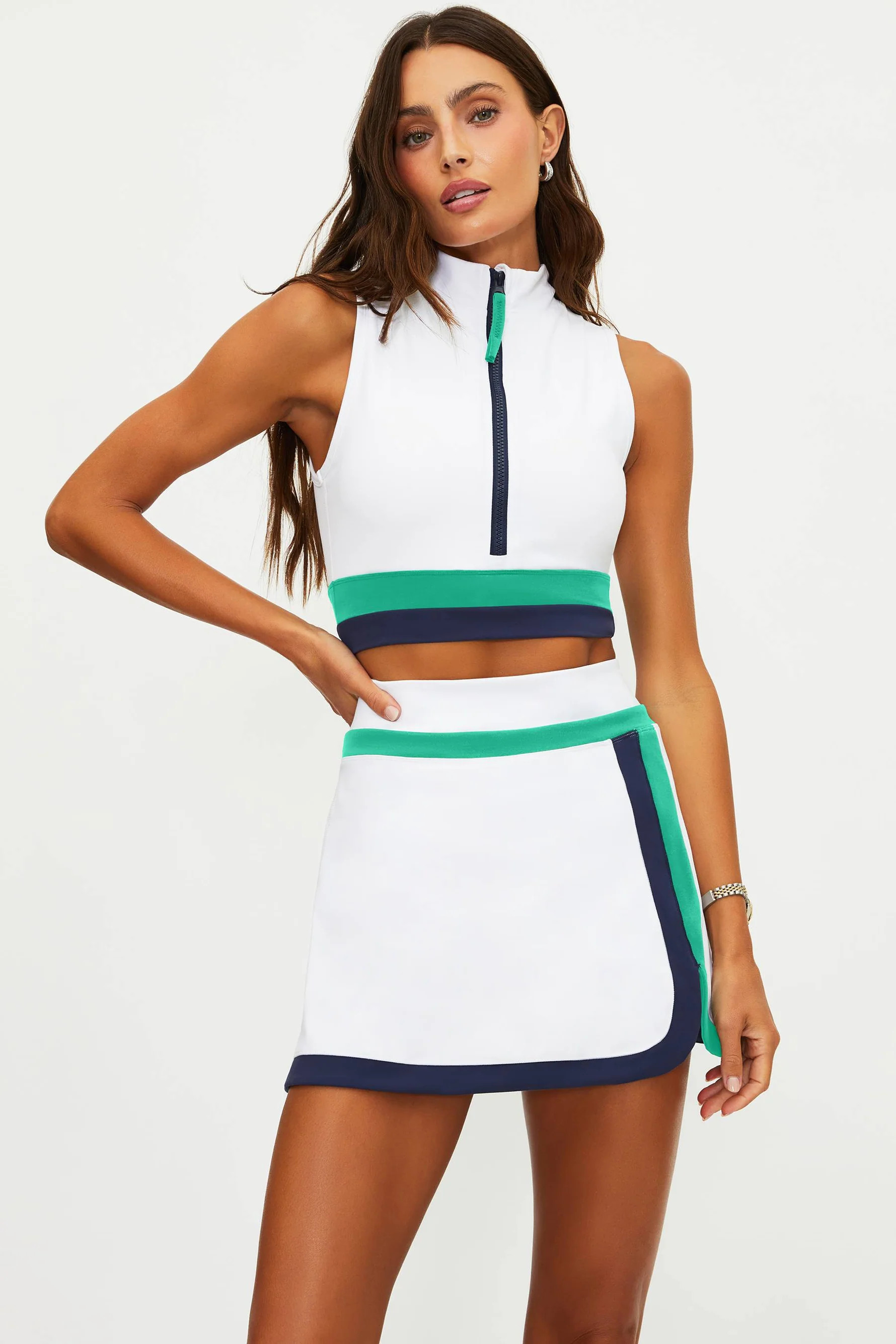 Etta Top Twilight Tides Colorblock | Active Cropped Top | Beach Riot | Beach Riot