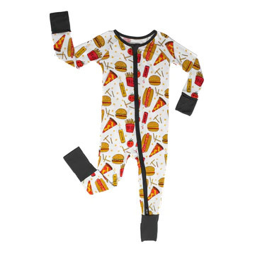 Fast Foodie Bamboo Viscose Zippy | Little Sleepies