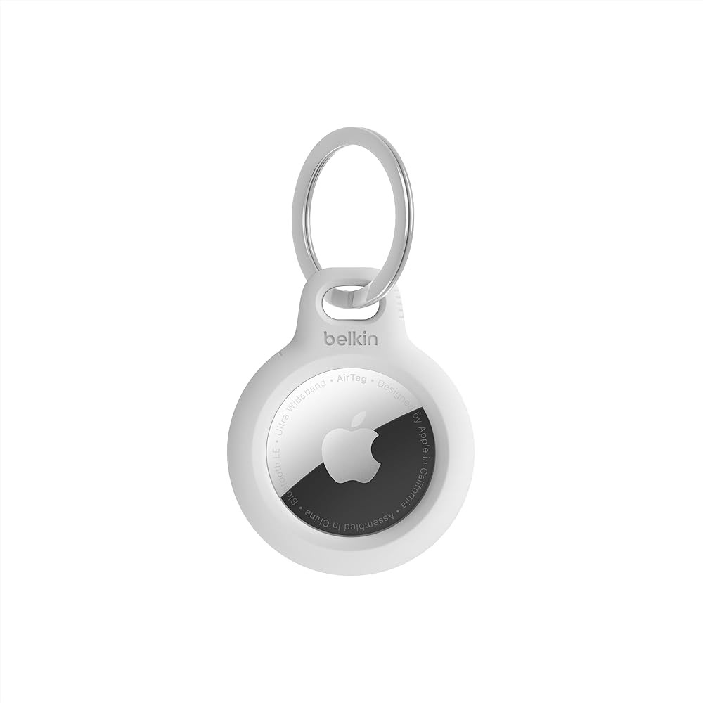 Amazon.com: Belkin Apple AirTag Secure Holder with Key Ring - Durable Scratch Resistant Case With... | Amazon (US)