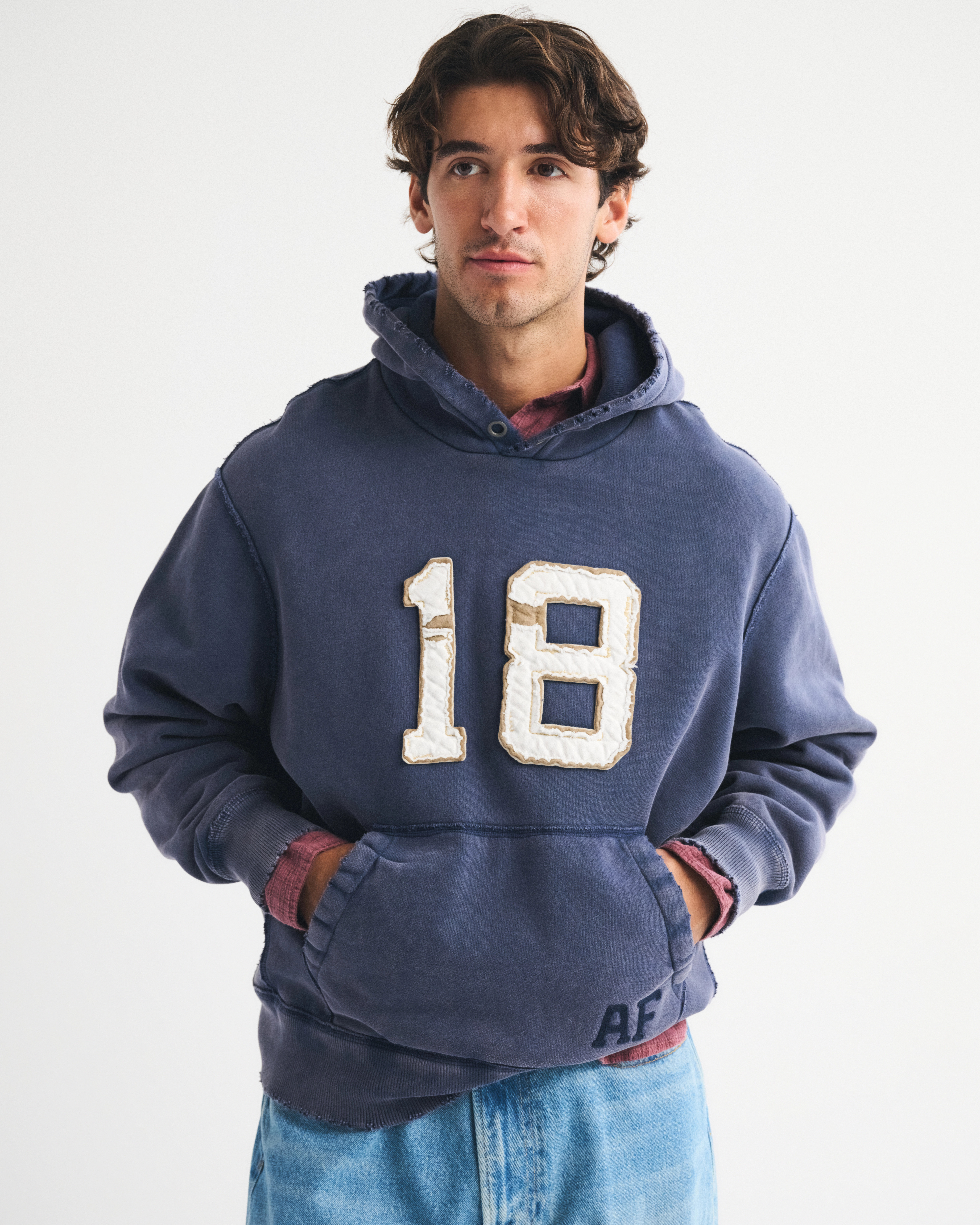 Logo Popover Hoodie | Abercrombie & Fitch (US)