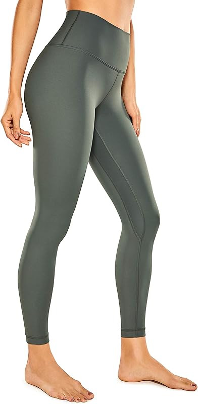 CRZ YOGA Women's Naked Feeling Yoga Pants 25 Inches - 7/8 High Waisted Workout Leggings | Amazon (US)