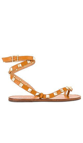 Schutz Courtney Studs Sandal in Tan. - size 8 (also in 10, 6, 6.5, 7, 7.5, 8.5, 9, 9.5) | Revolve Clothing (Global)