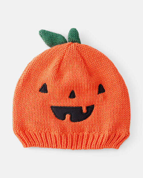 Baby Jack-O-Lantern Halloween Pumpkin Crochet Cap - Orange | Carter's Inc