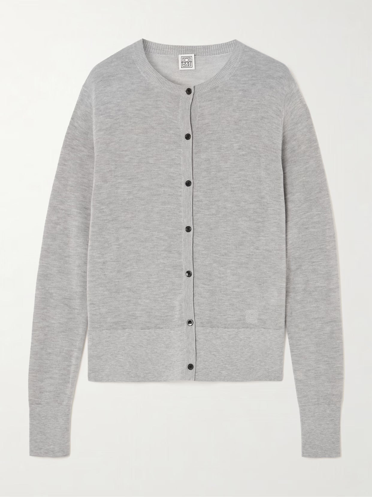 TOTEME - Lyocell-blend Cardigan - Gray | NET-A-PORTER (US)