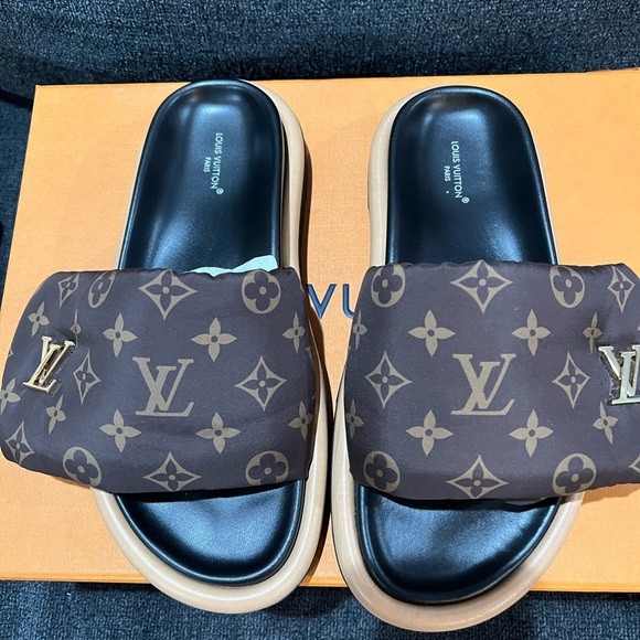 Louis Vuitton pillow slides | Poshmark