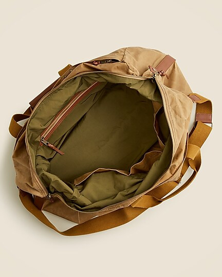 Waxed canvas duffel bag | J. Crew US